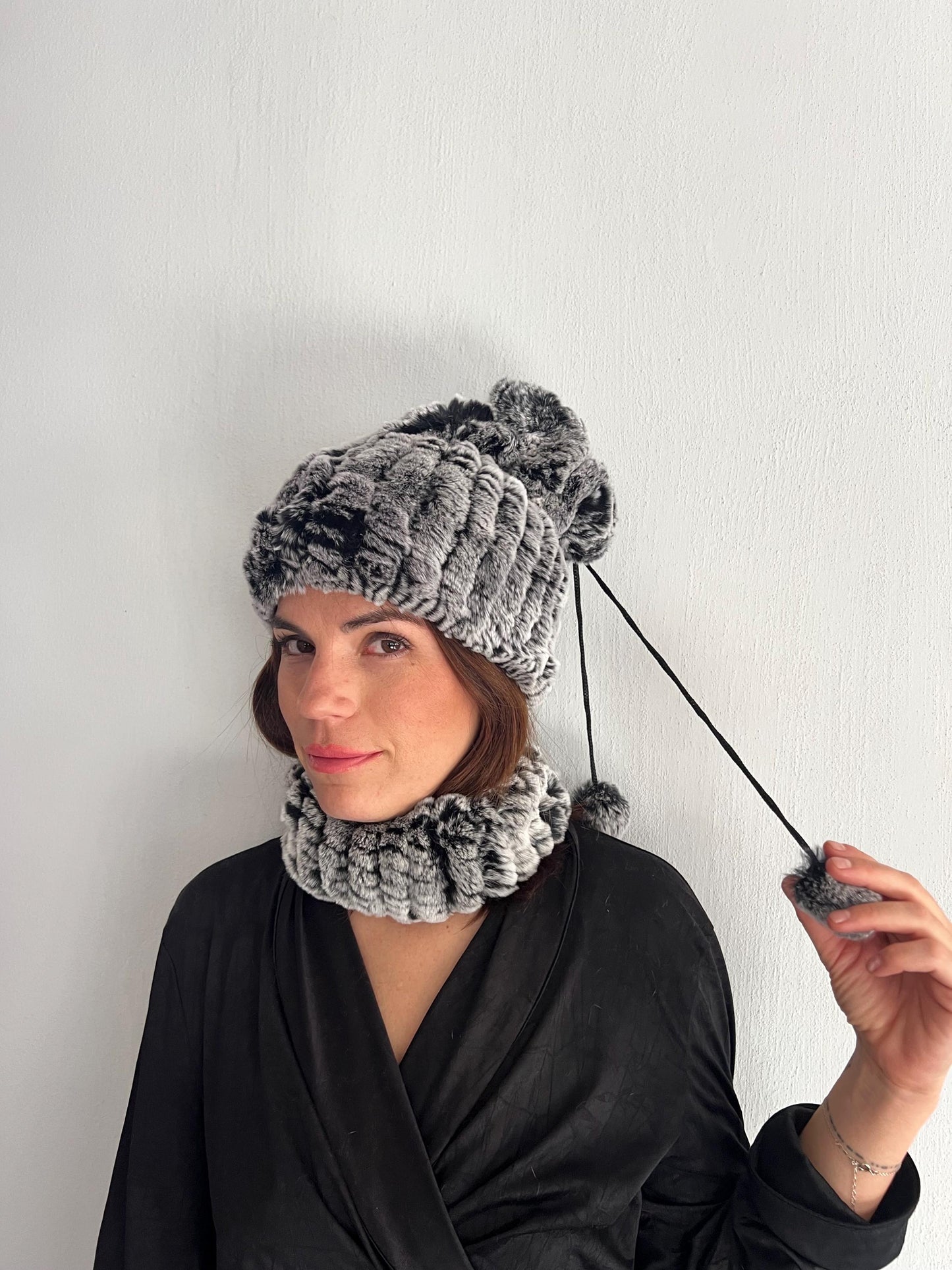 Handmade Fur Beanie Hat: Soft Knit Textile, Lightweight Headband