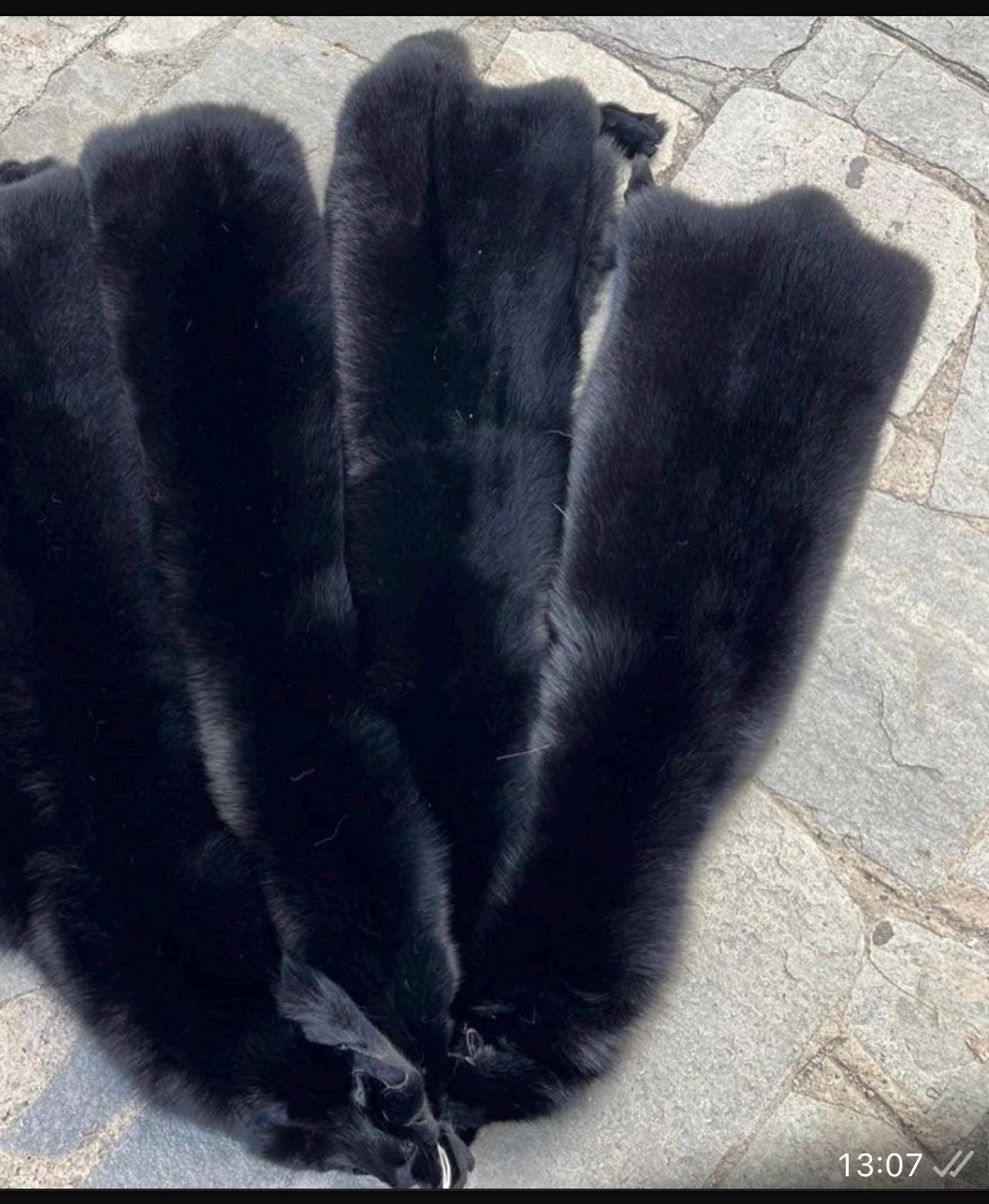 Genuine Saga Fox Fur Pelt, DIY Craft Material