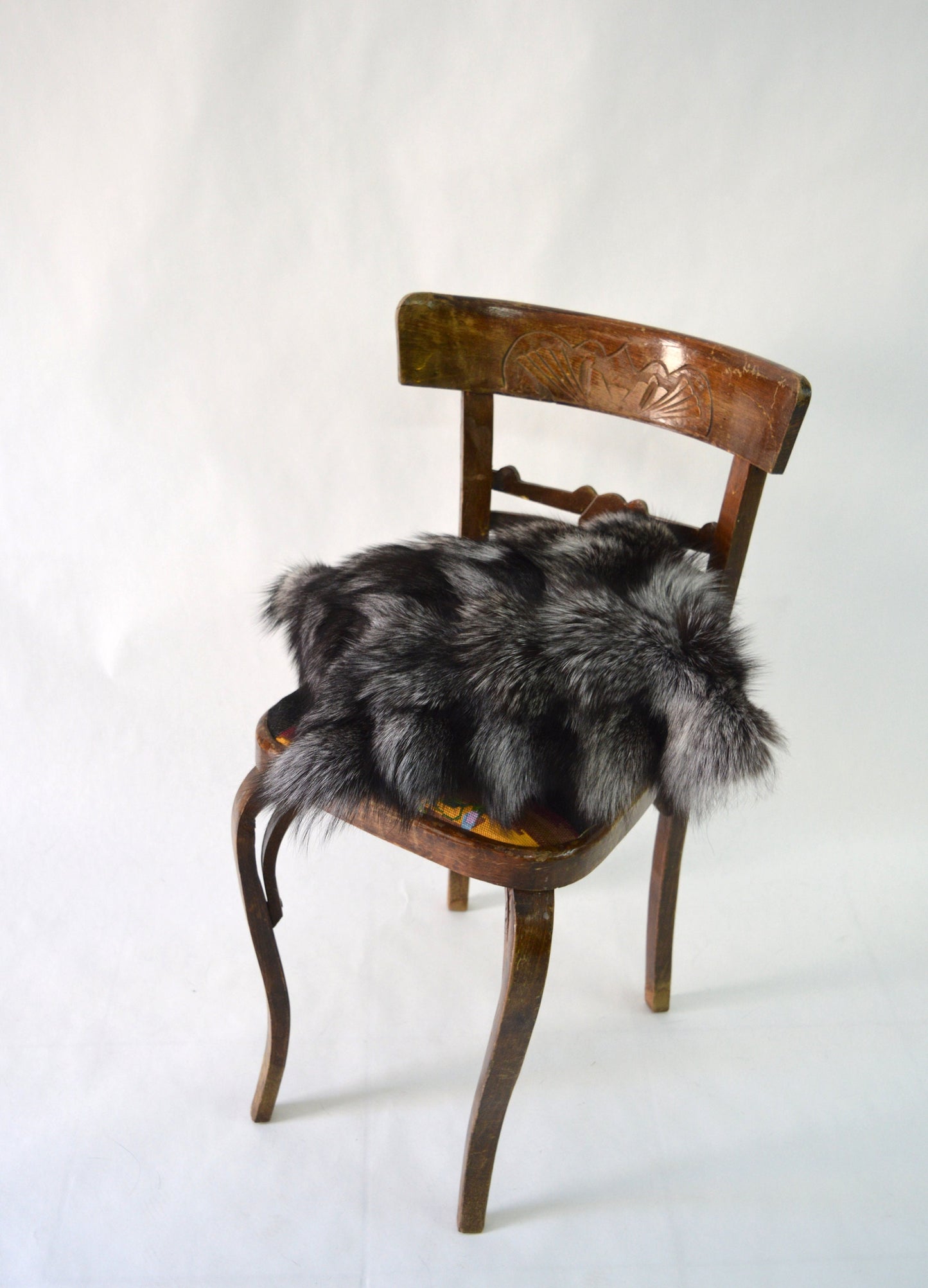 Silver Fox Fur Pillow Cover: Genuine Fur Cushion, Home Decor