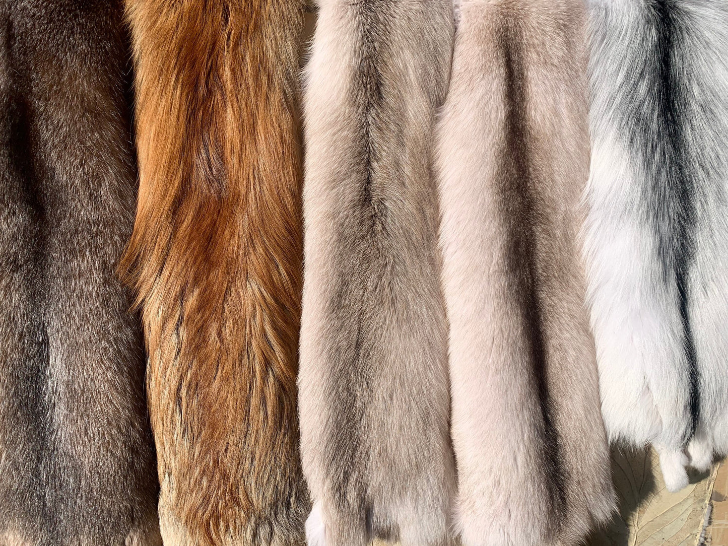 Genuine Crystal Fox Fur Pelt: Luxury DIY Craft Material, Supple Fur Stole