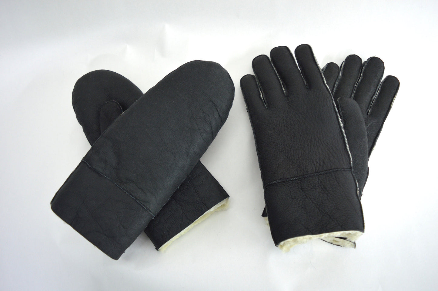 Shearling Fur Mittens: Genuine Sheepskin Gloves, Unisex Winter Warmth