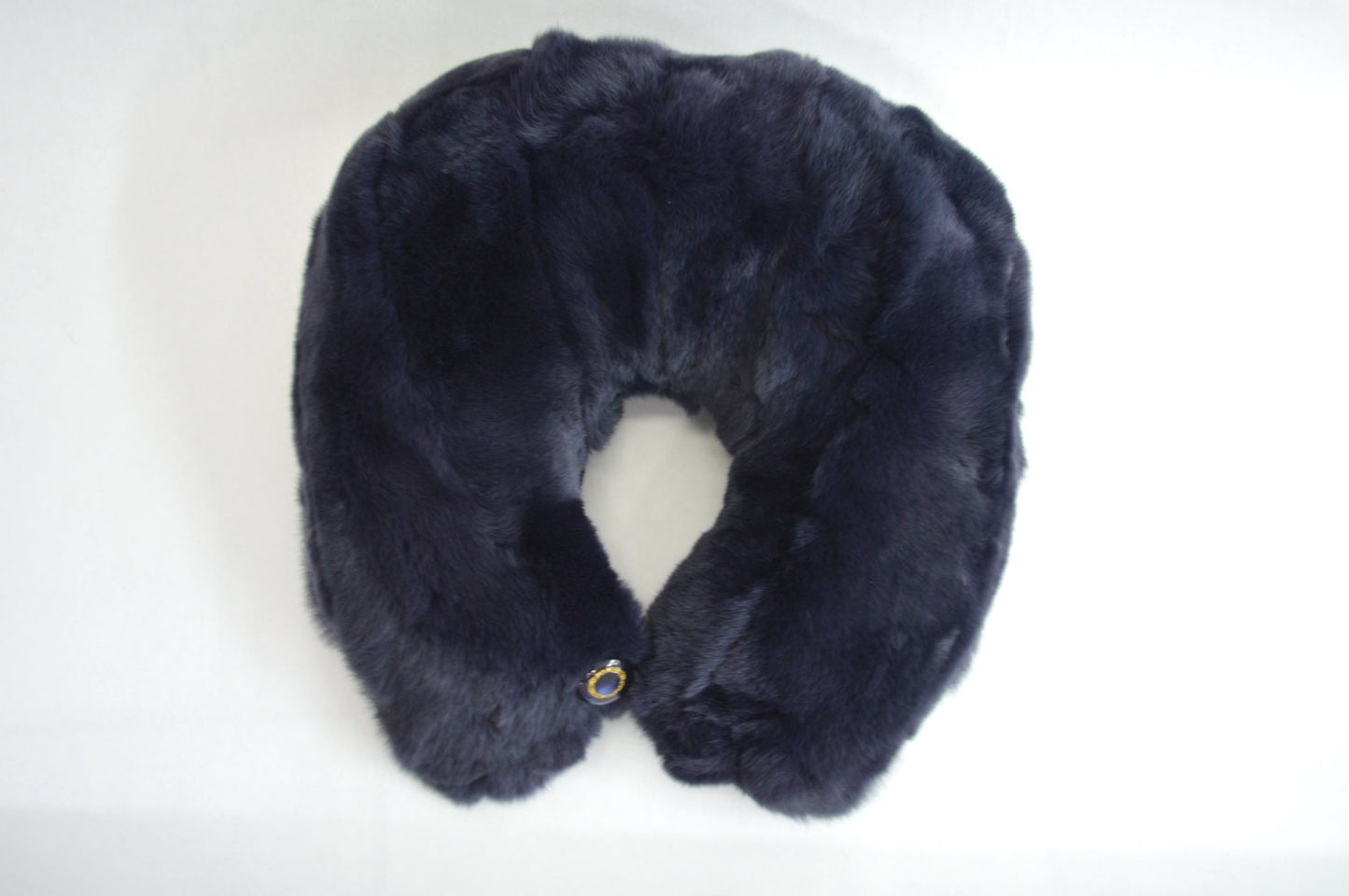 Rex Rabbit Fur Travel Pillow: Ergonomic Neck Support