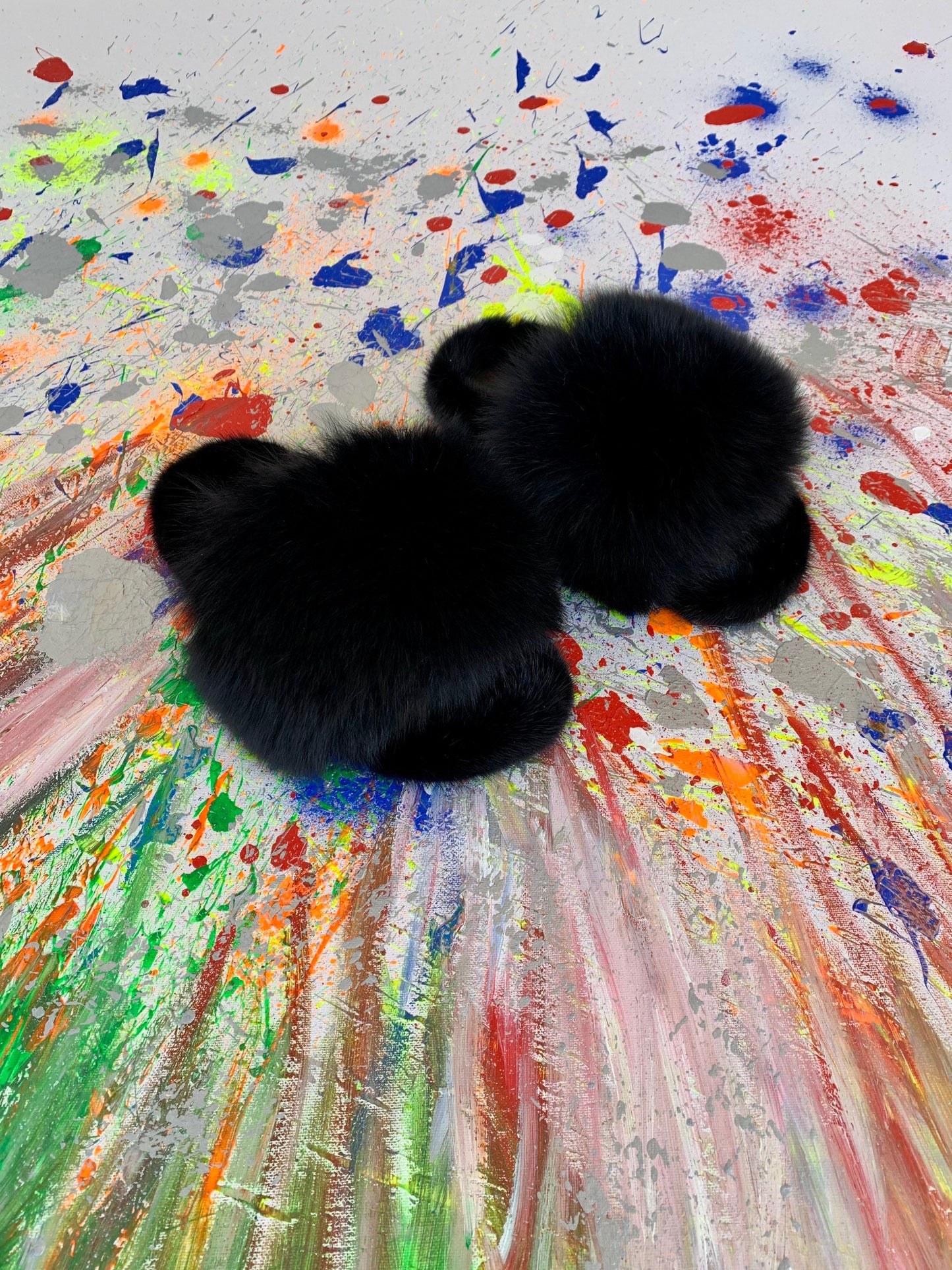Real Fox and Mink Fur Slides: Luxury Slippers