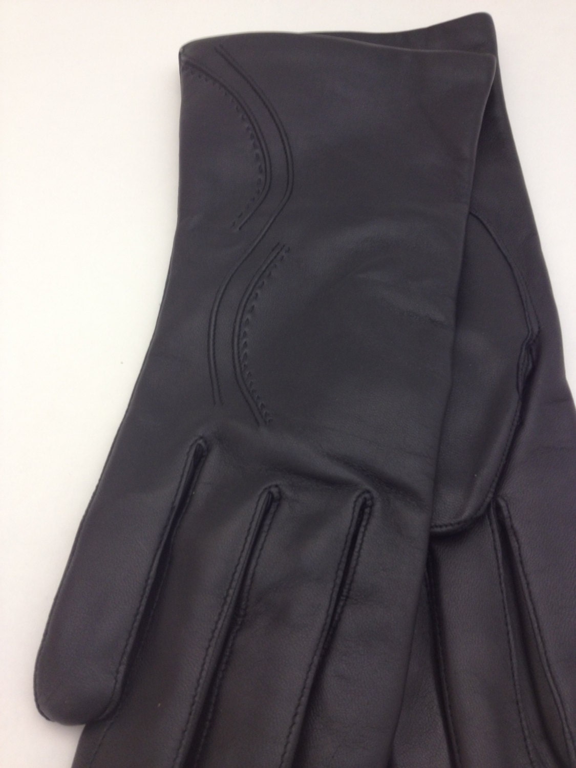 Napa Leather Gloves: Genuine Black Leather, Wool Lined