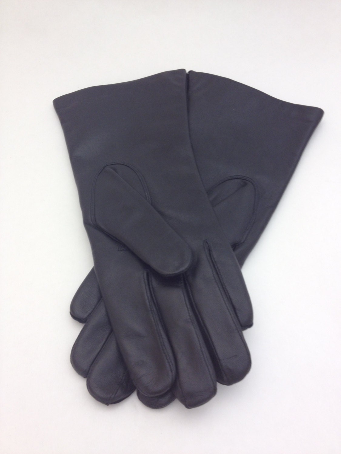 Napa Leather Gloves: Genuine Black Leather, Wool Lined