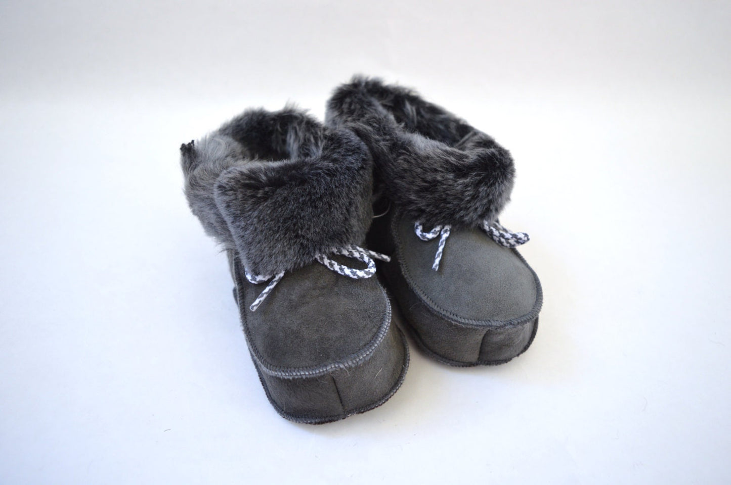 Genuine Shearling Baby Slippers: Real Fur Crib Shoes