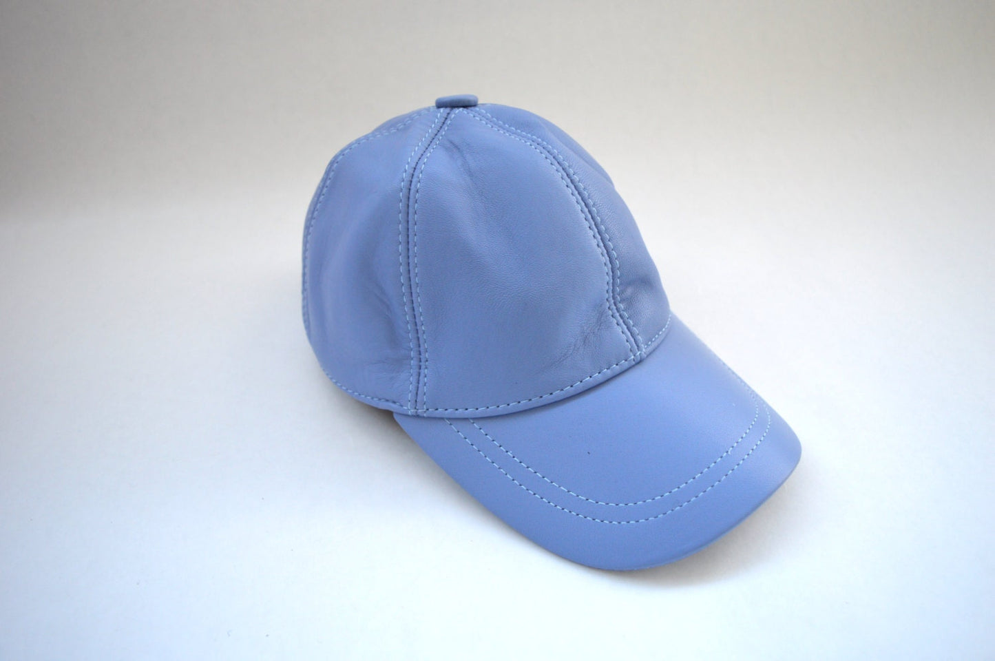 Genuine Leather Baseball Cap: Adjustable Nappa Leather Hat