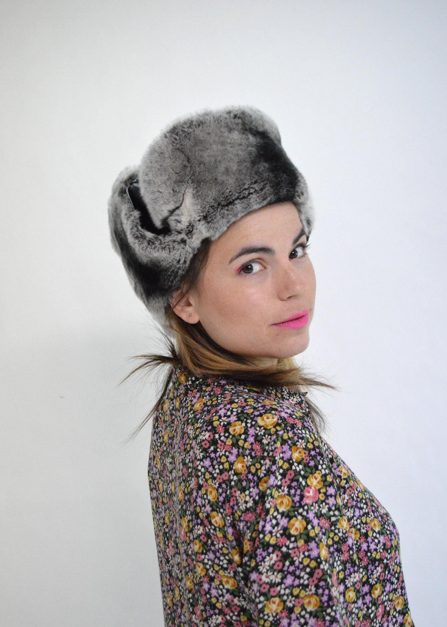 Leather Rabbit Fur Trapper Hat: Aviator Style, Warm Winter Hat