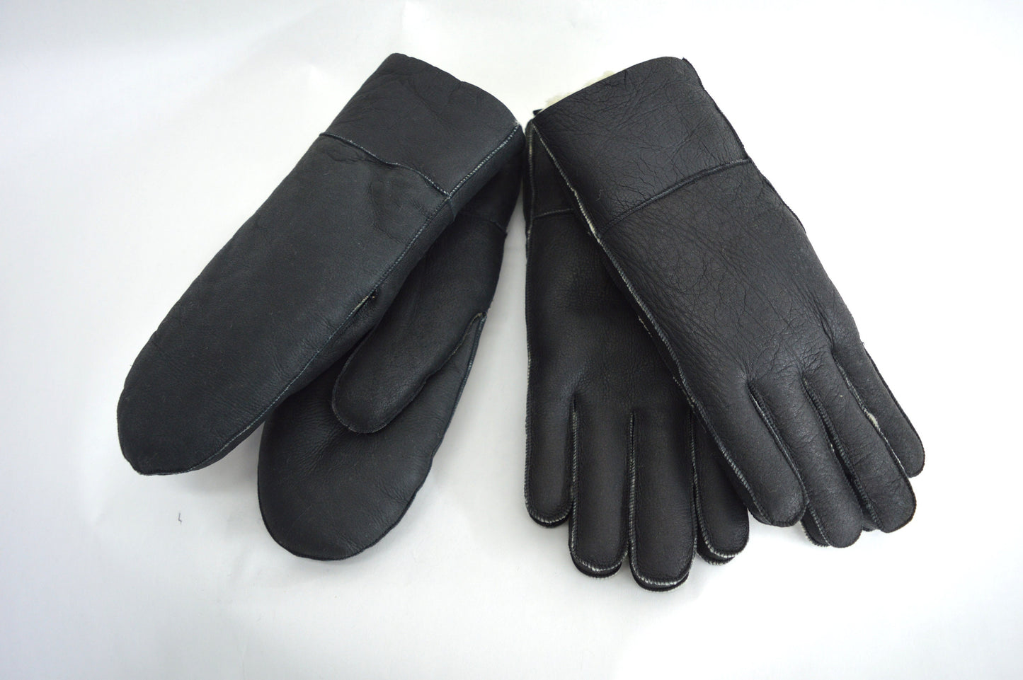 Shearling Fur Mittens: Unisex Sheepskin Gloves, Luxury Winter Gift