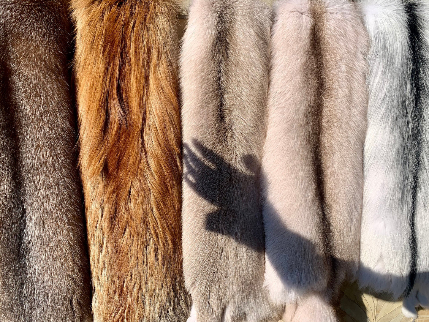 Genuine Crystal Fox Fur Pelt: Luxury DIY Craft Material, Supple Fur Stole