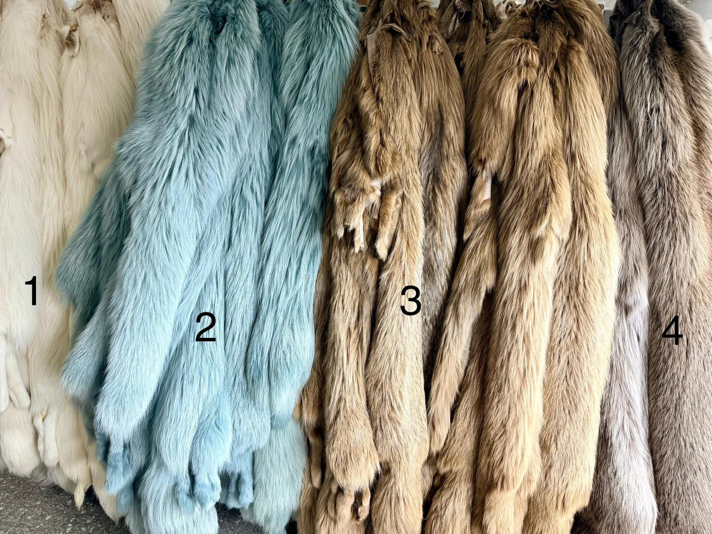 Genuine Saga Fox Fur Pelt, DIY Craft Material