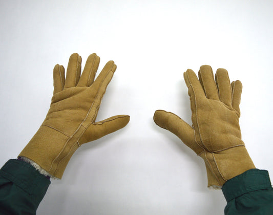 Shearling Fur Mittens: Genuine Sheepskin Gloves, Unisex Winter Warmth