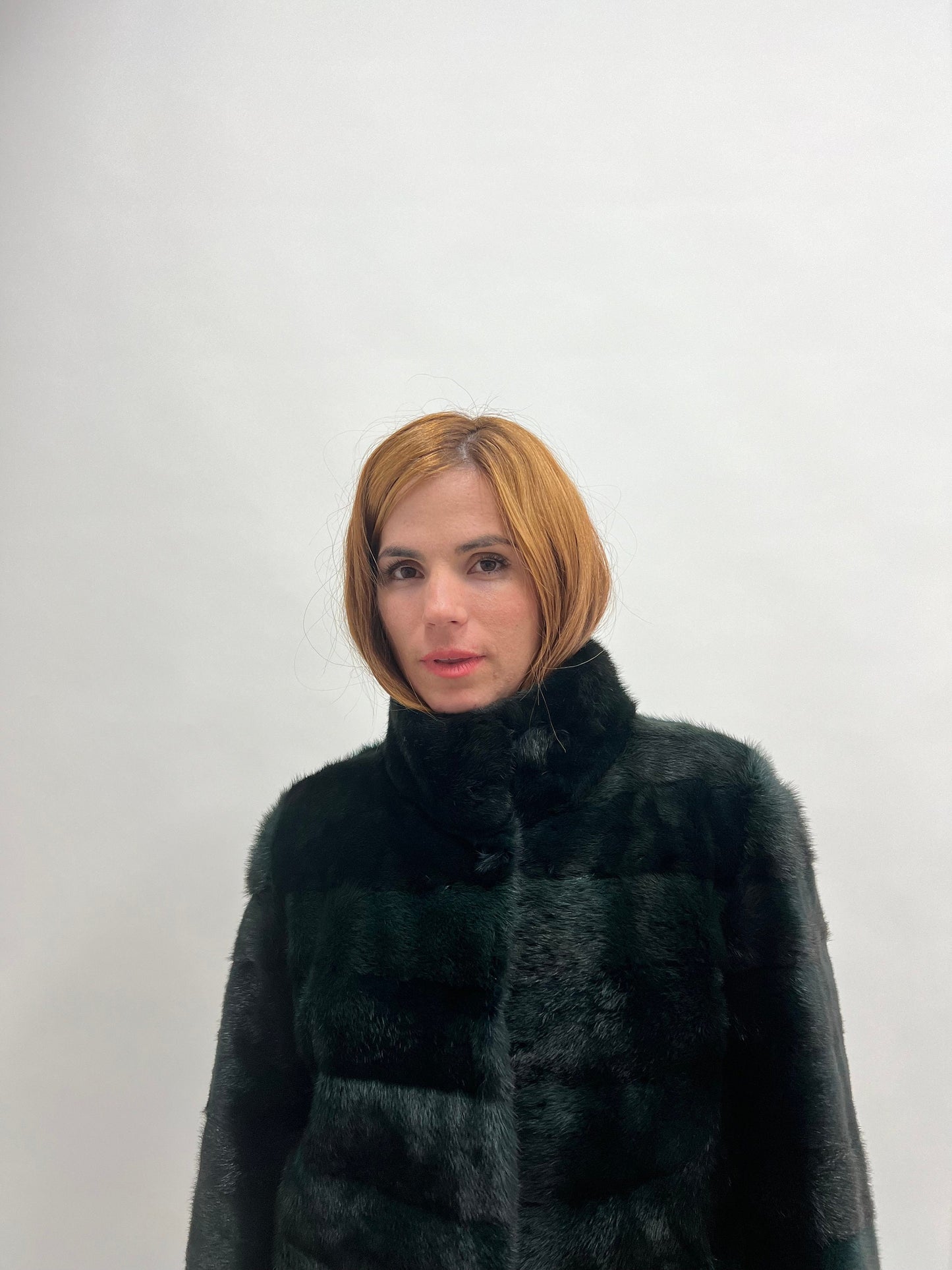 Emerald Dyed Mink Fur Jacket: Lightweight Full Skin Coat