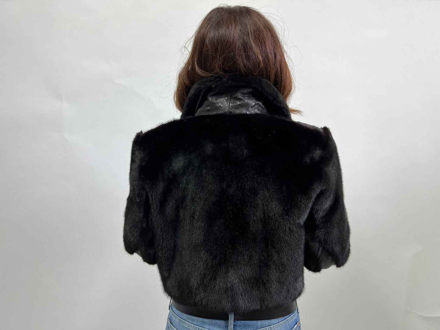 Mink Fur Biker Jacket: Black Leather Detail, Copenhagen Fur