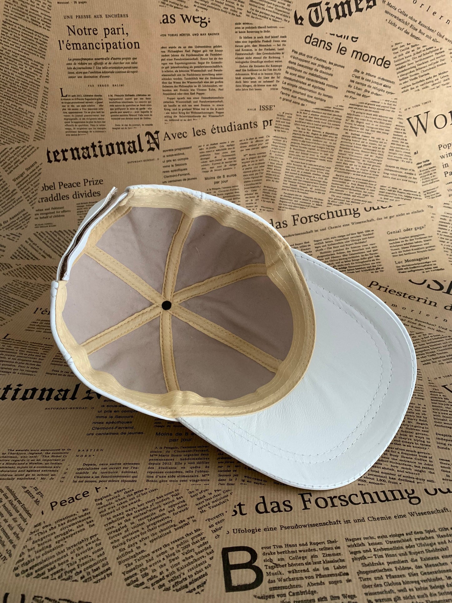 Genuine Leather Baseball Cap: Adjustable Nappa Leather Hat