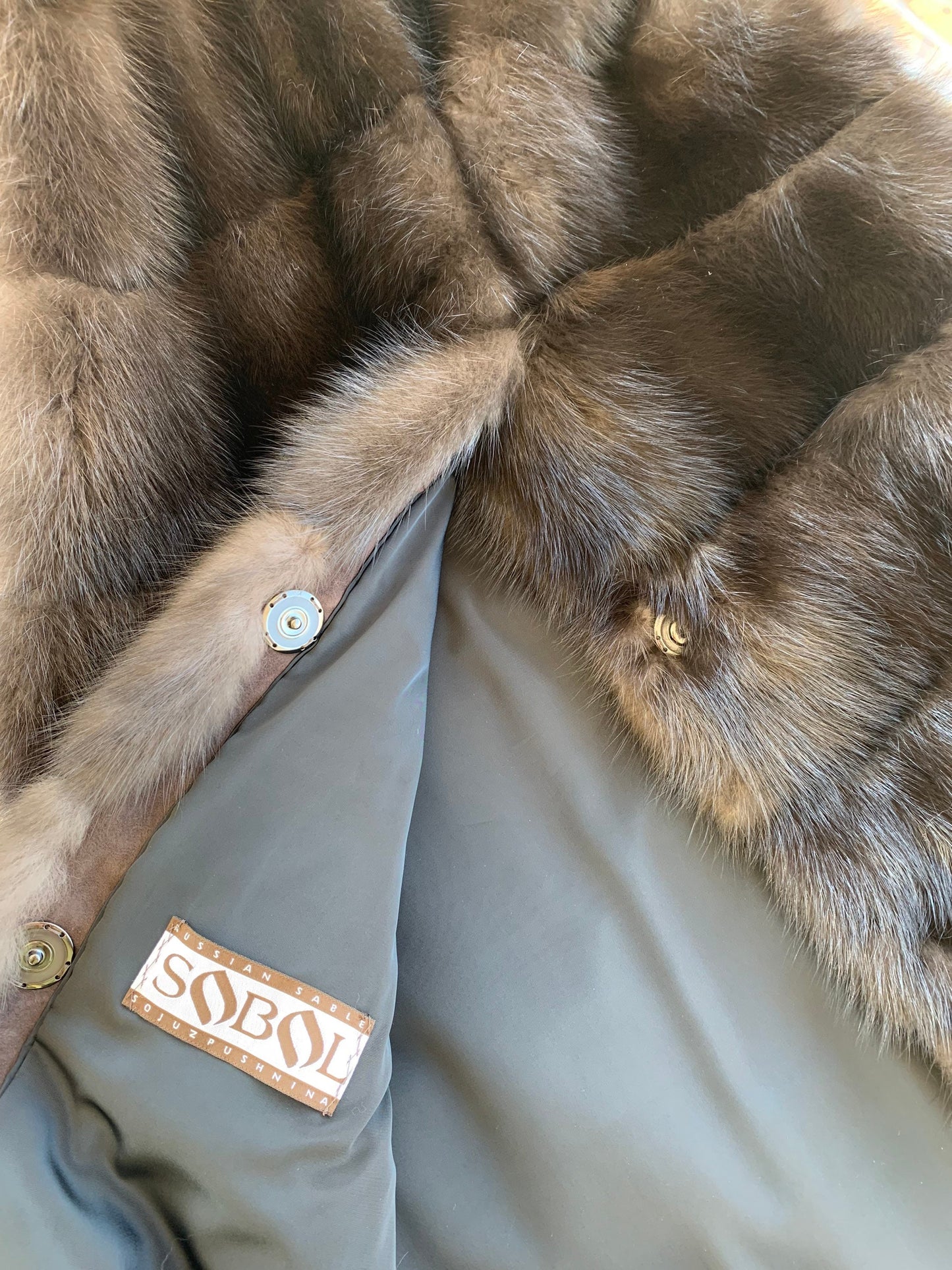 Real Sable Fur Vest: Velvet Mink Back, Suede Belt Trim