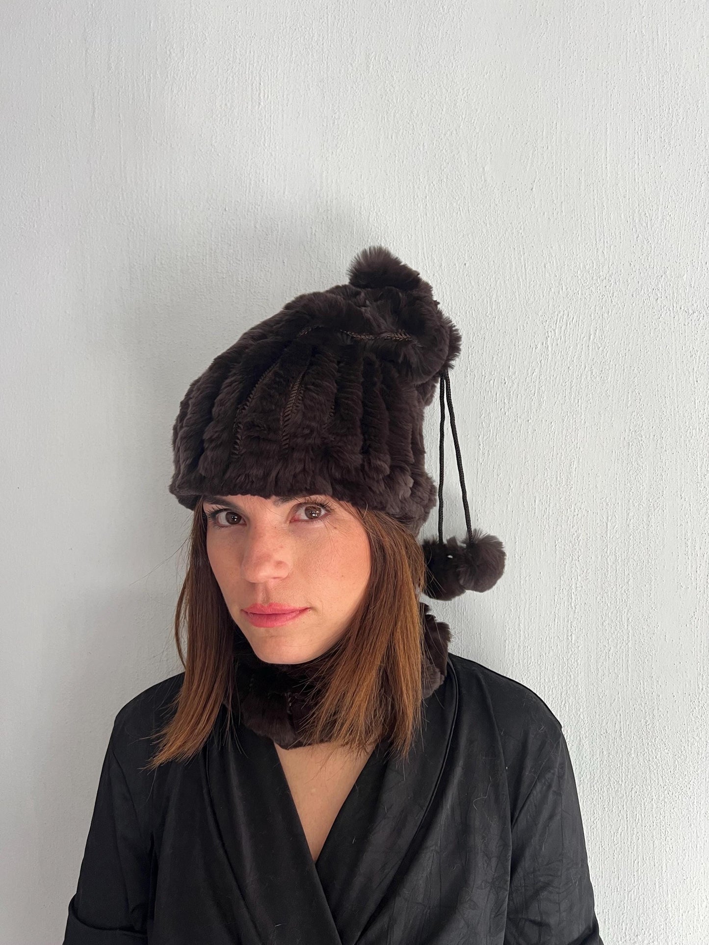 Handmade Fur Beanie Hat: Soft Knit Textile, Lightweight Headband