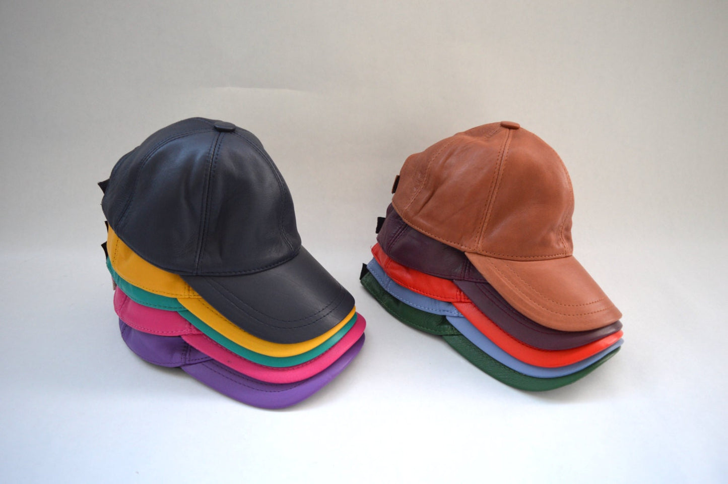 Genuine Leather Baseball Cap: Adjustable Jockey Hat