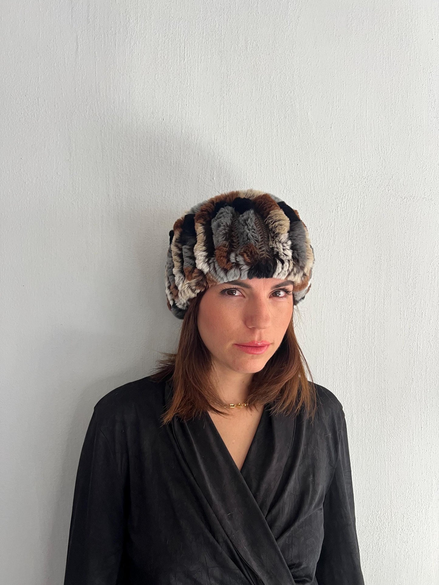 Handmade Knit Beanie Fur Hat: Ultra Soft & Stretchy
