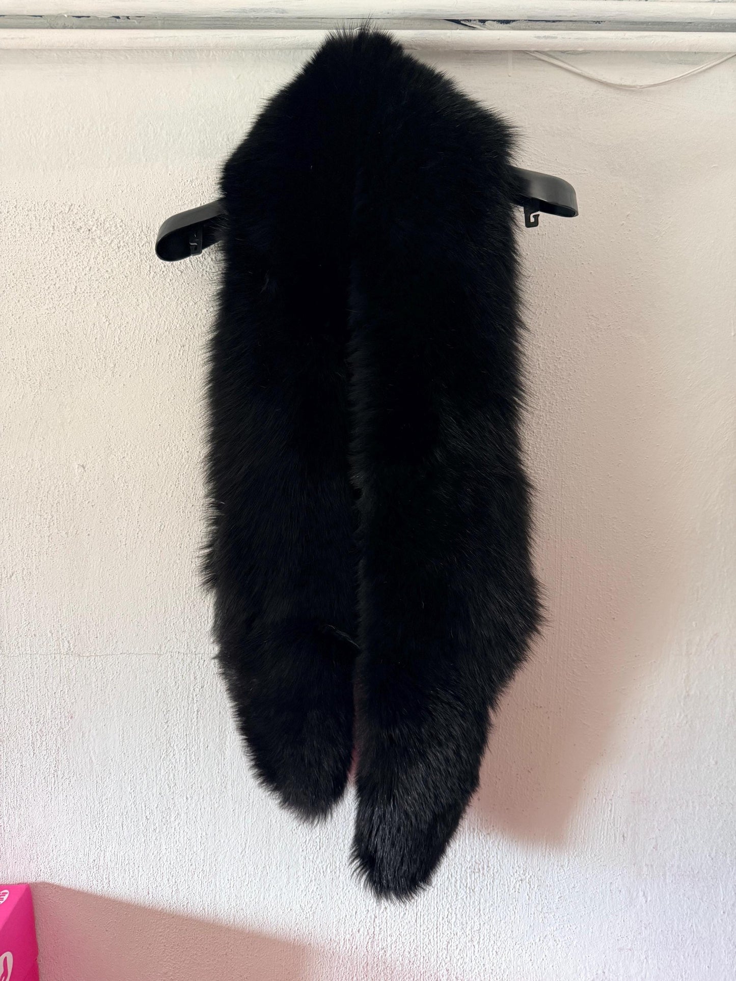Natural Fox Fur Scarf: Genuine Long Fur Stole.