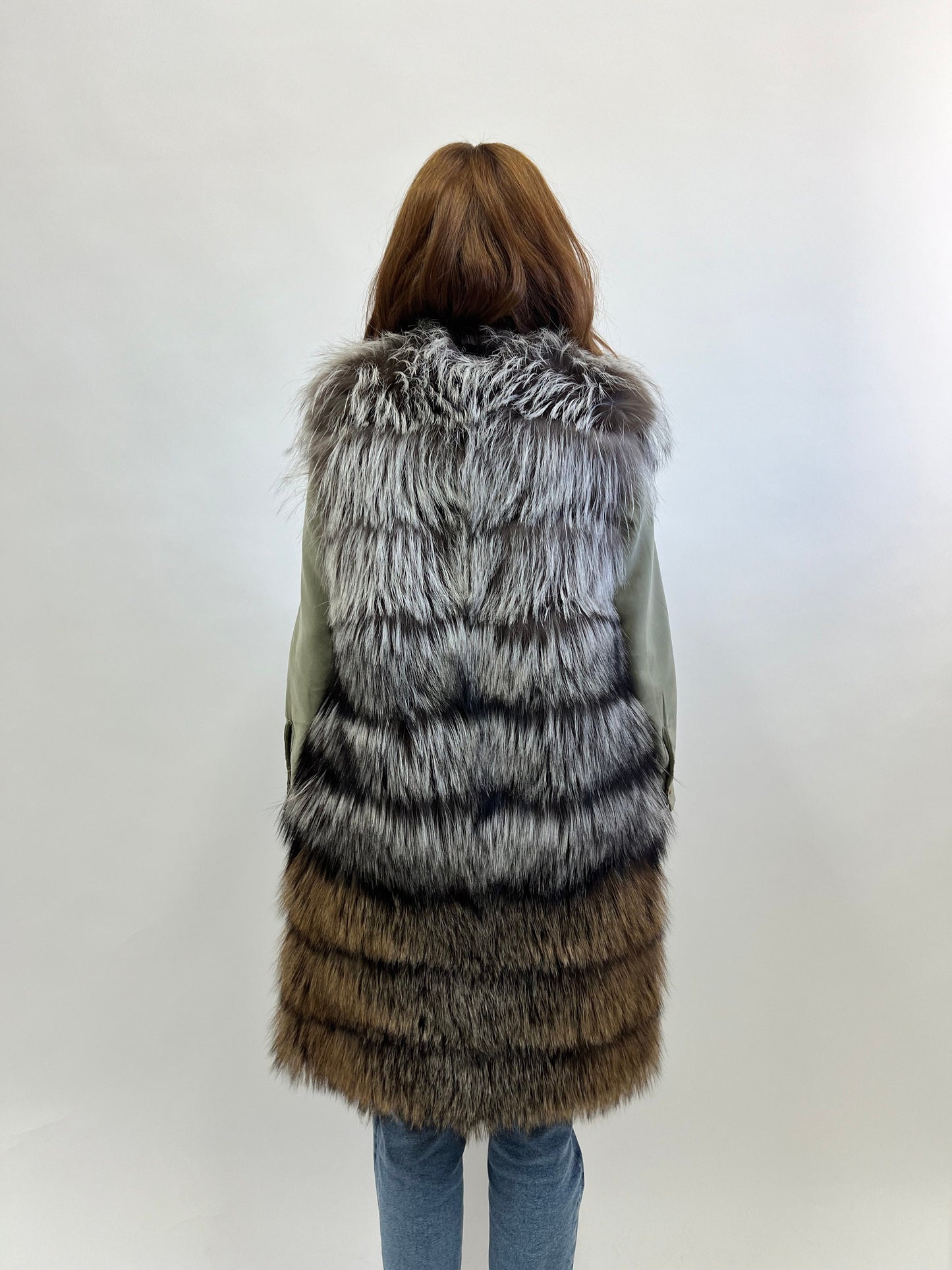 Saga Assured Fox Fur Vest: Long Luxury Fur Coat