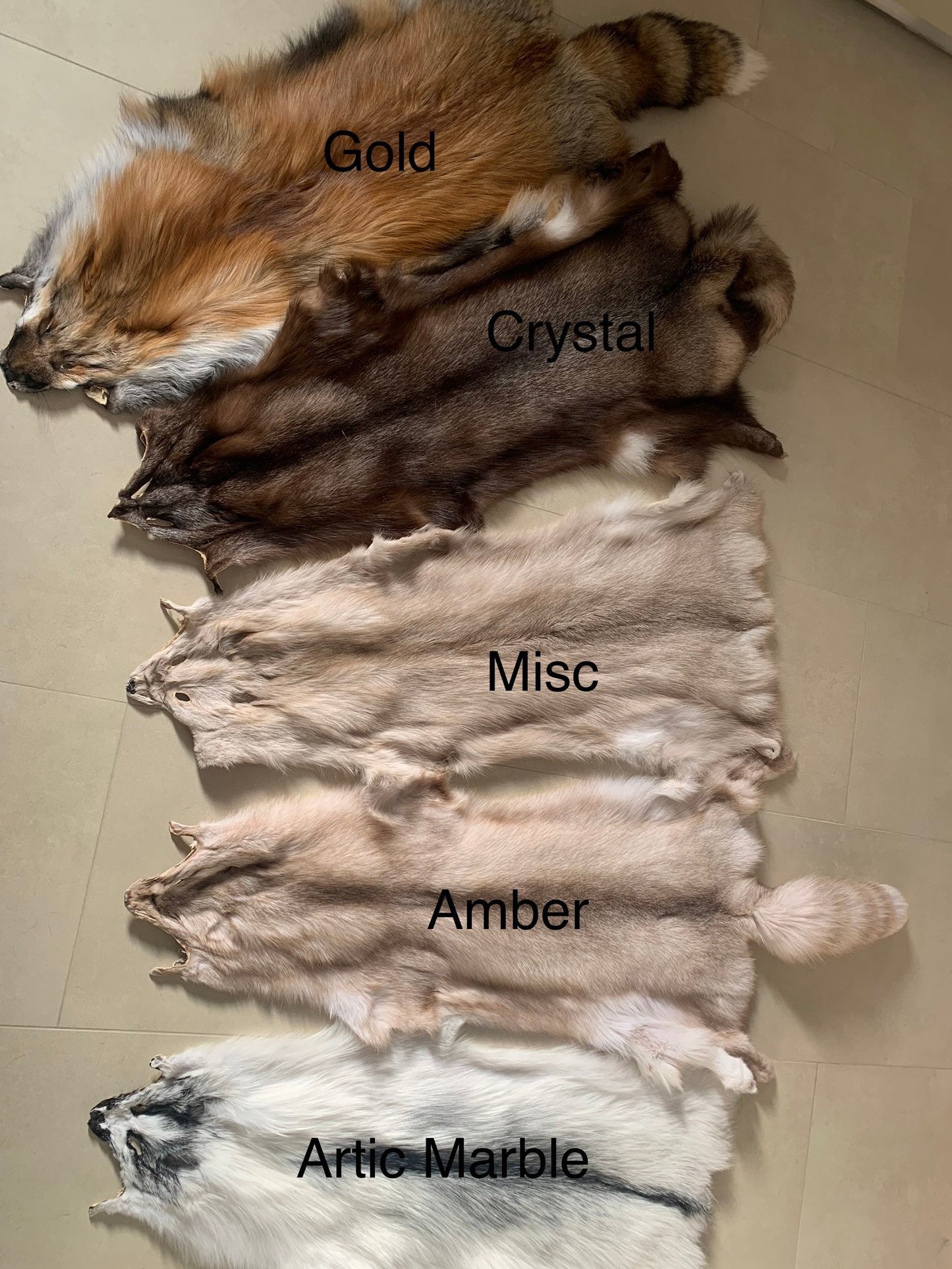 Genuine Crystal Fox Fur Pelt: Luxury DIY Craft Material, Supple Fur Stole