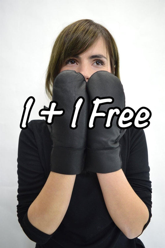 Shearling Fur Mittens: Genuine Sheepskin Gloves for Adults