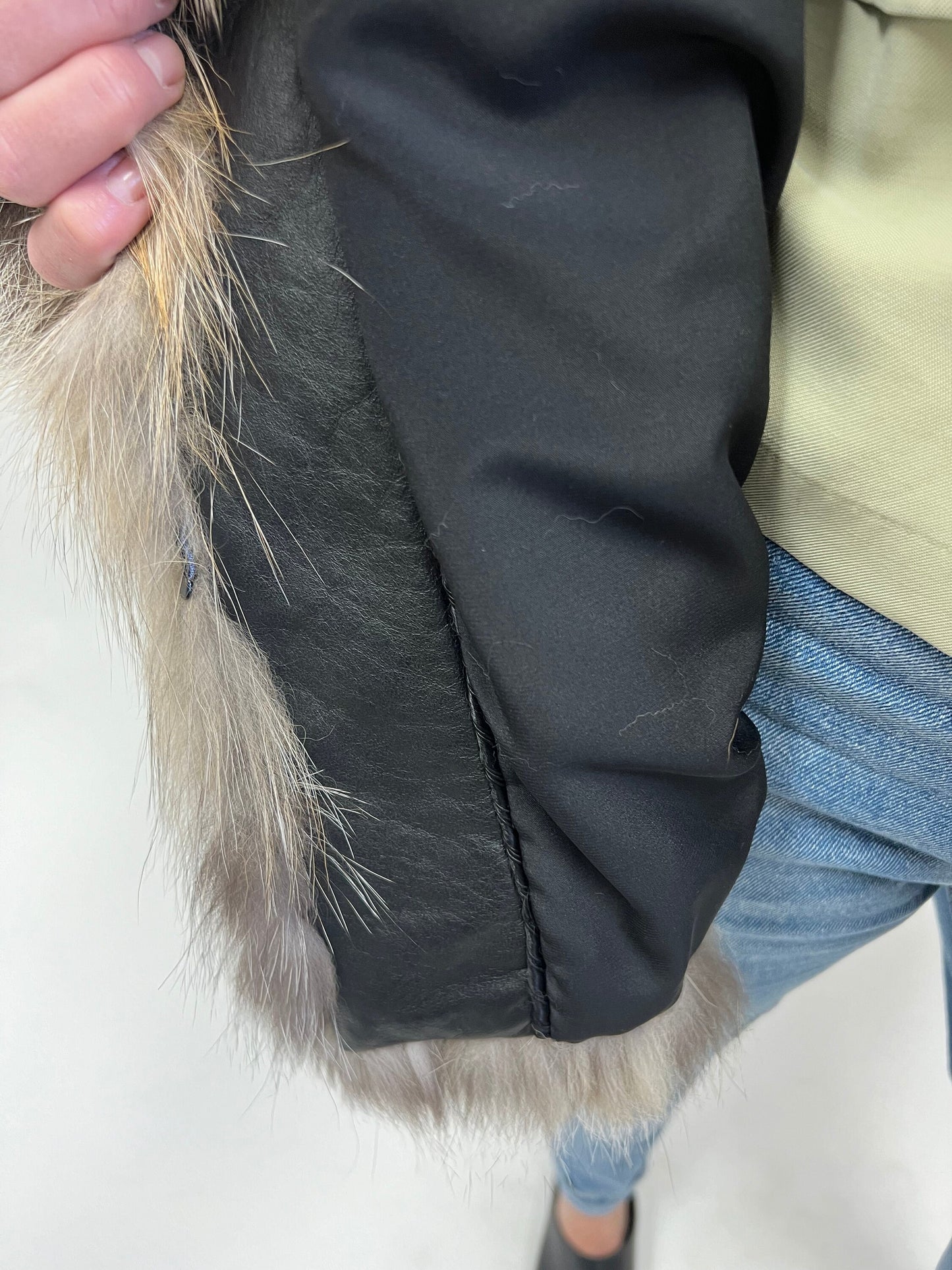Real Gold Cross Fox Fur Jacket - Stylish Luxury Gift